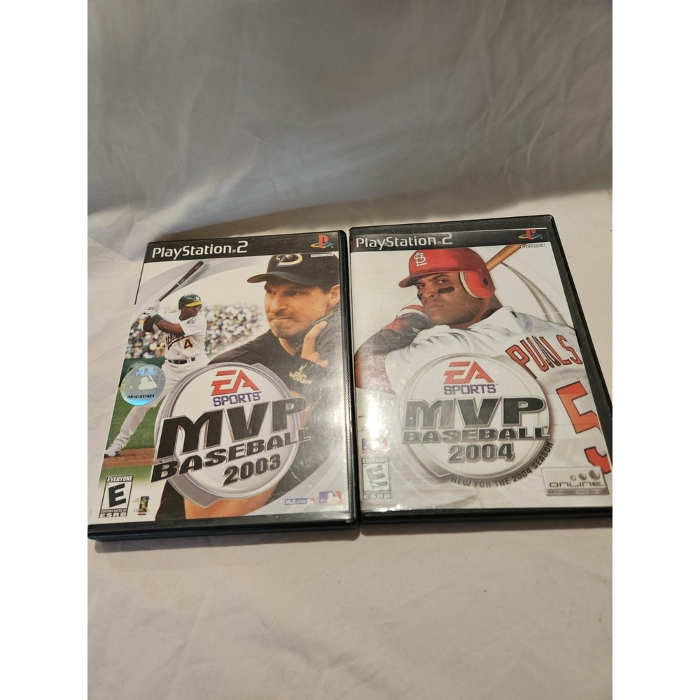 PS2 MVP Baseball 2003 & MVP Baseball 2004 Sony PlayStation 2 Game Lot